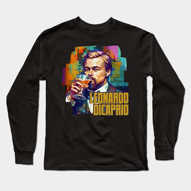 Leonardo DiCaprio Long Sleeve T-Shirt by Pixy Official